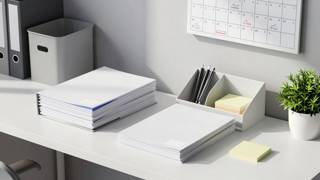consistent organization and cleaning