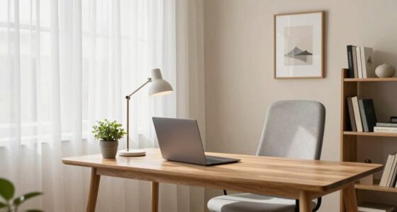 create a calming spacious workspace