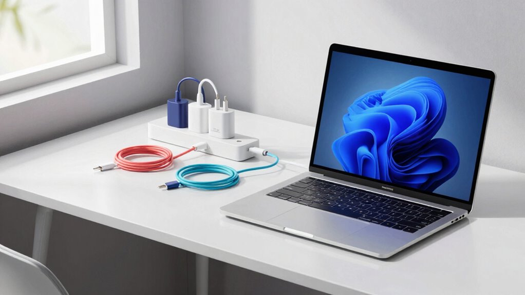 efficient laptop plug in routine