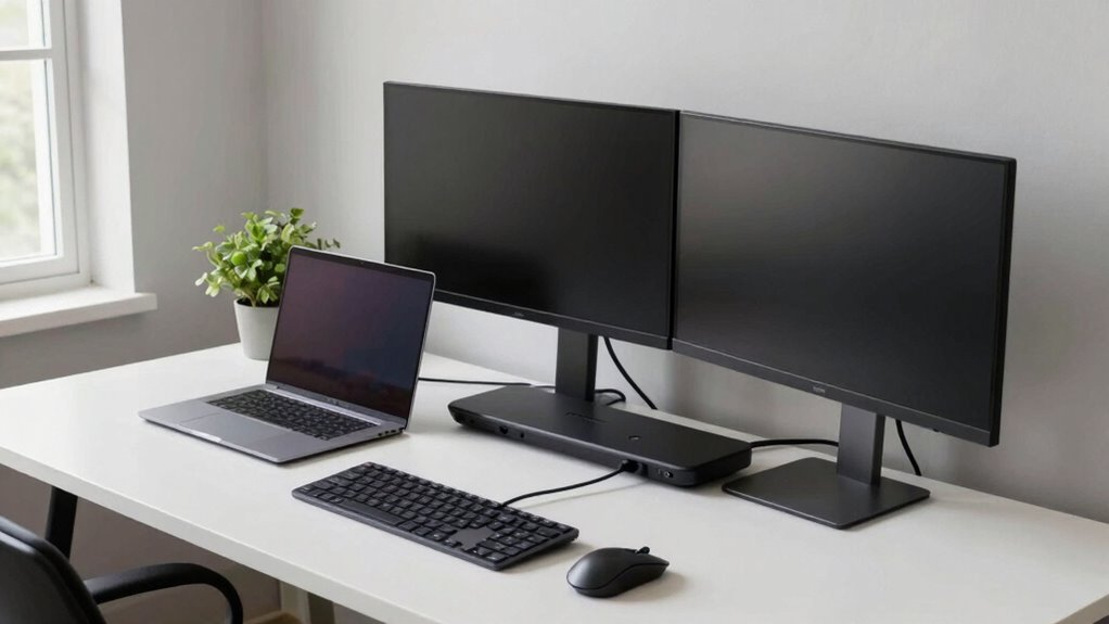 efficient organized ergonomic workspace