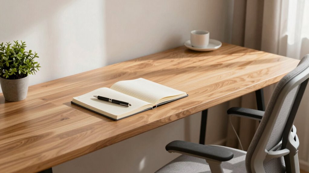 ergonomic workspace for focus