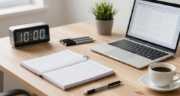 establish consistent work schedule