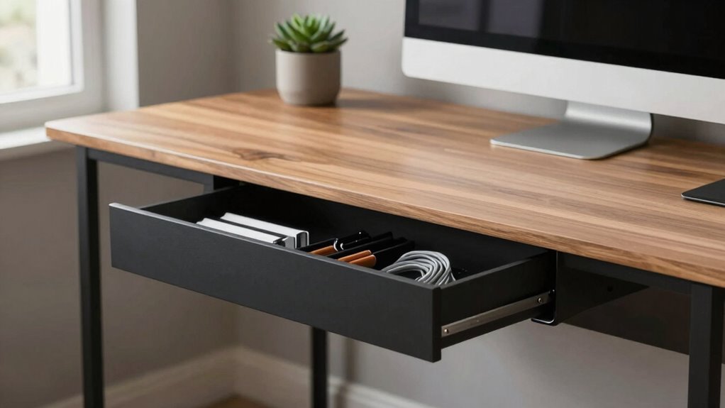 hidden desk organization tips