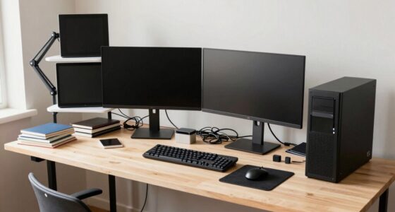 inefficient desk organization