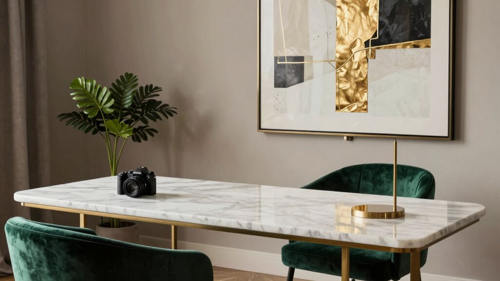layered lighting enhances artwork