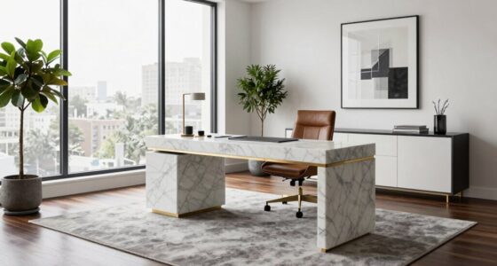 luxurious stylish workspace design