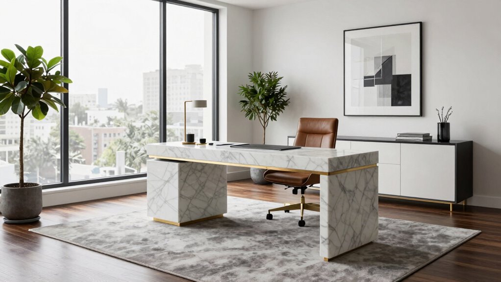luxurious stylish workspace design