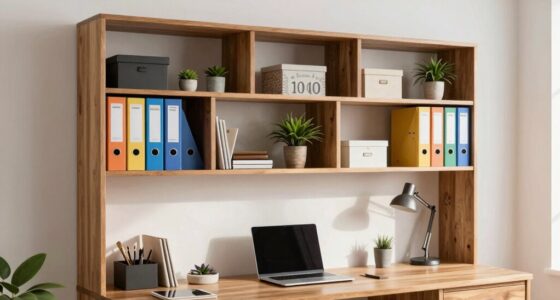 maximize workspace with shelves