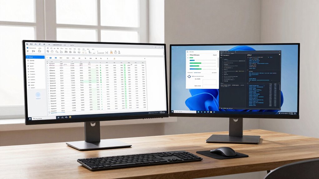 optimized dual monitor setup