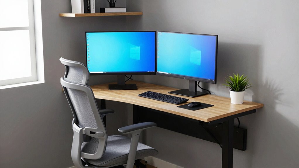 optimizing awkward workspace corners