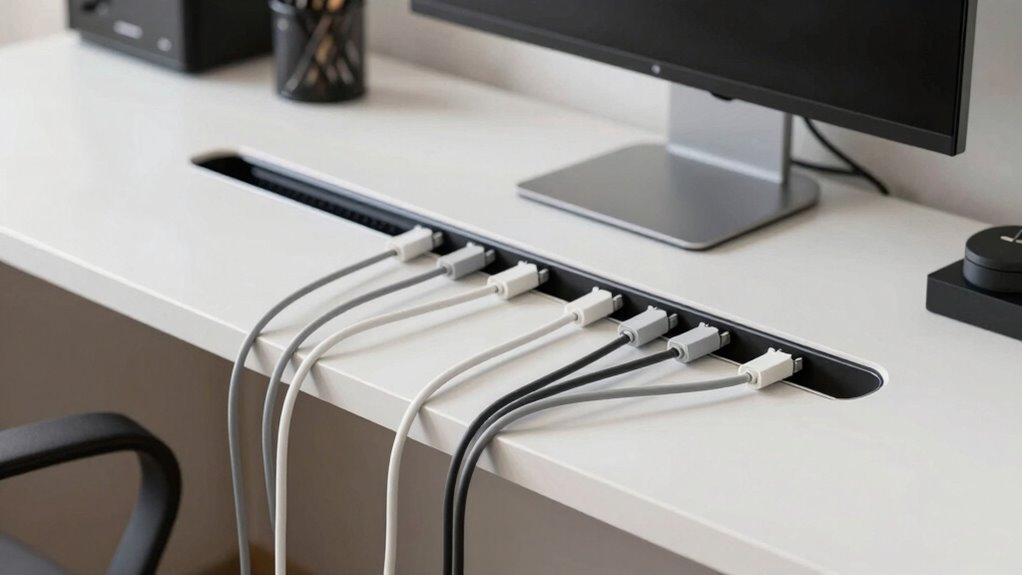 organized cables improve efficiency