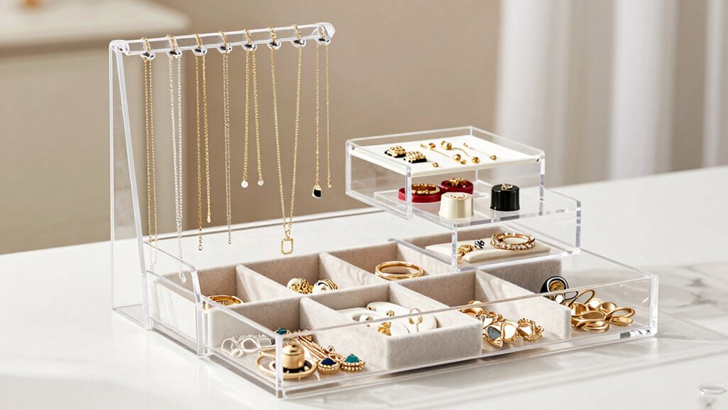 organized jewelry for easy access