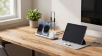 organized tidy charging station