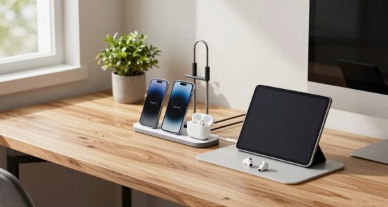 organized tidy charging station