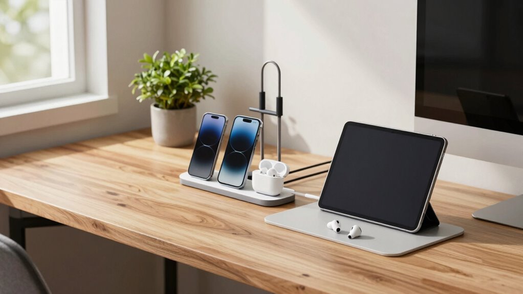 organized tidy charging station