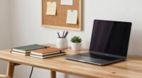 organized workspace tech friendly setup