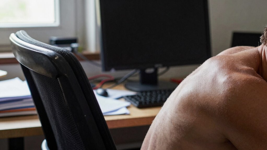 poor ergonomics cause shoulder strain