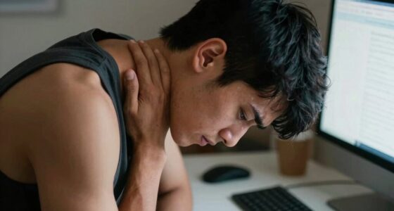 poor monitor placement damages neck