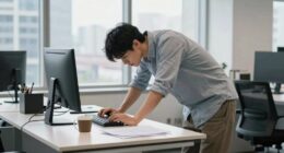 poor posture from standing