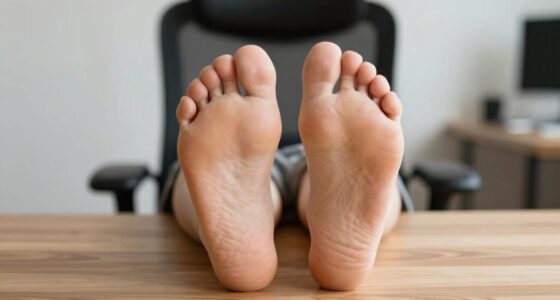 proper foot placement at desk