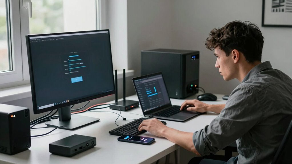 streamlined organized ergonomic workspace