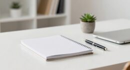 tidy organized minimal desk
