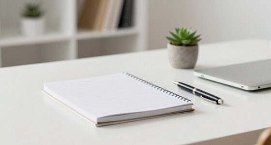 tidy organized minimal desk