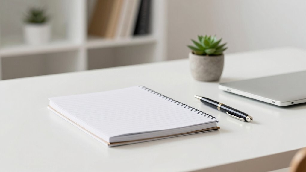 tidy organized minimal desk
