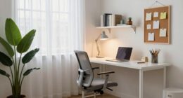 transforming spare room into office