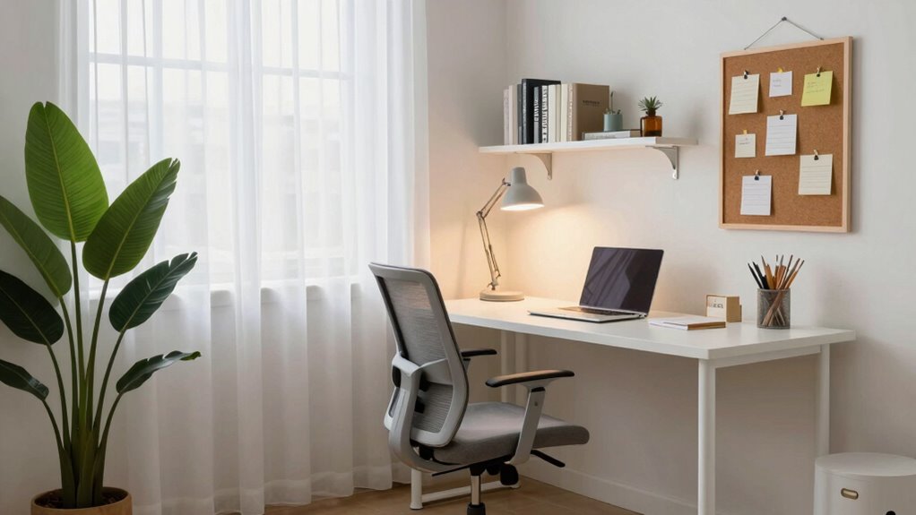 transforming spare room into office