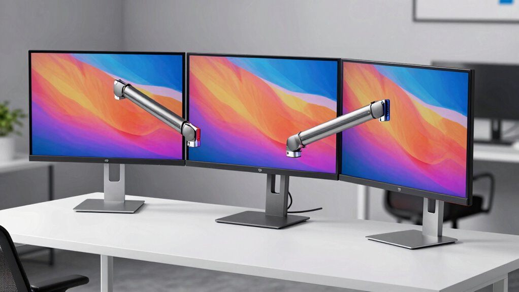 triple monitor arm considerations