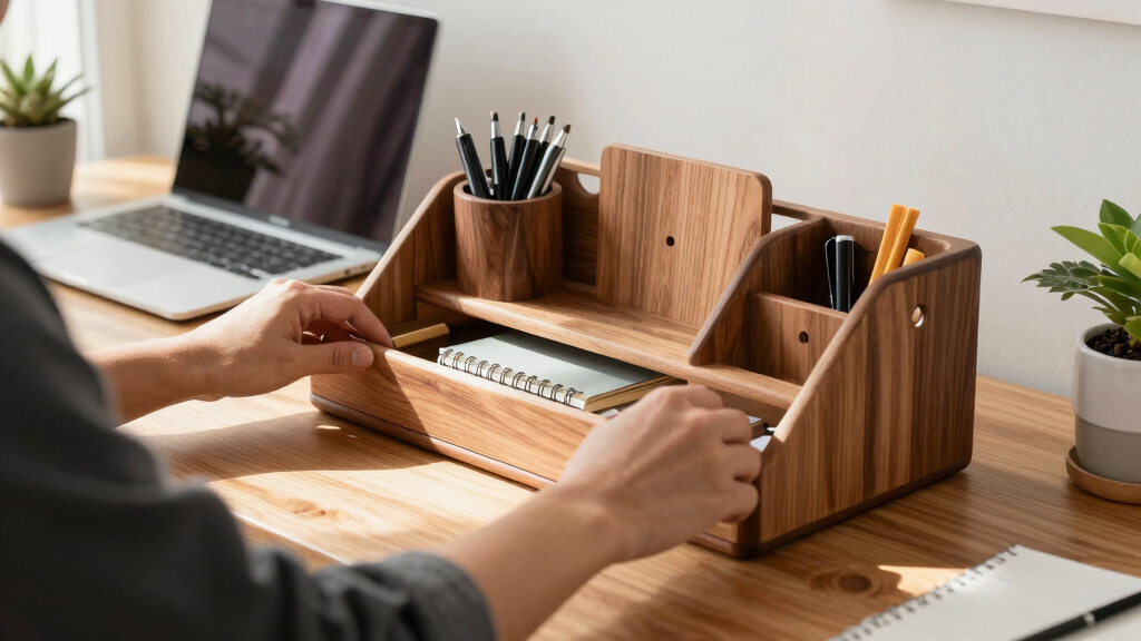 1 Best Solid Wood Desk Organizer Set in 2026