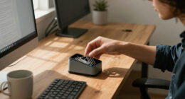 Officemate Magnetic Paper Clip Dispenser (Black/Smoke) $1